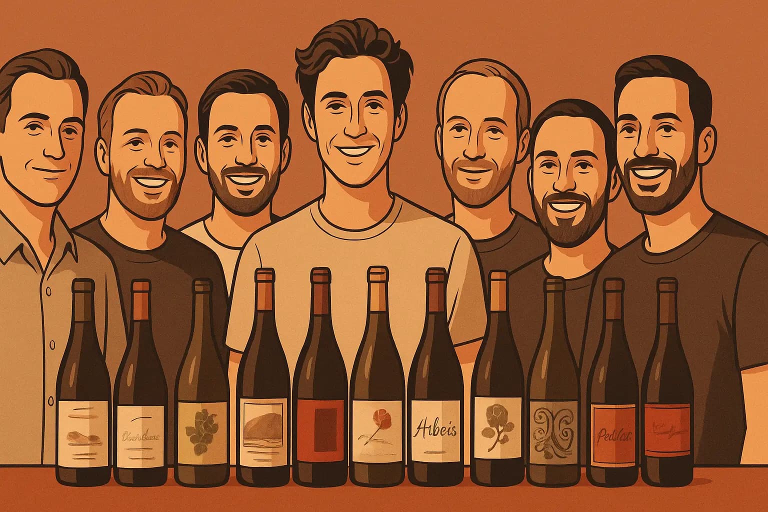 Die Träubchen bei einem Wein-Tasting